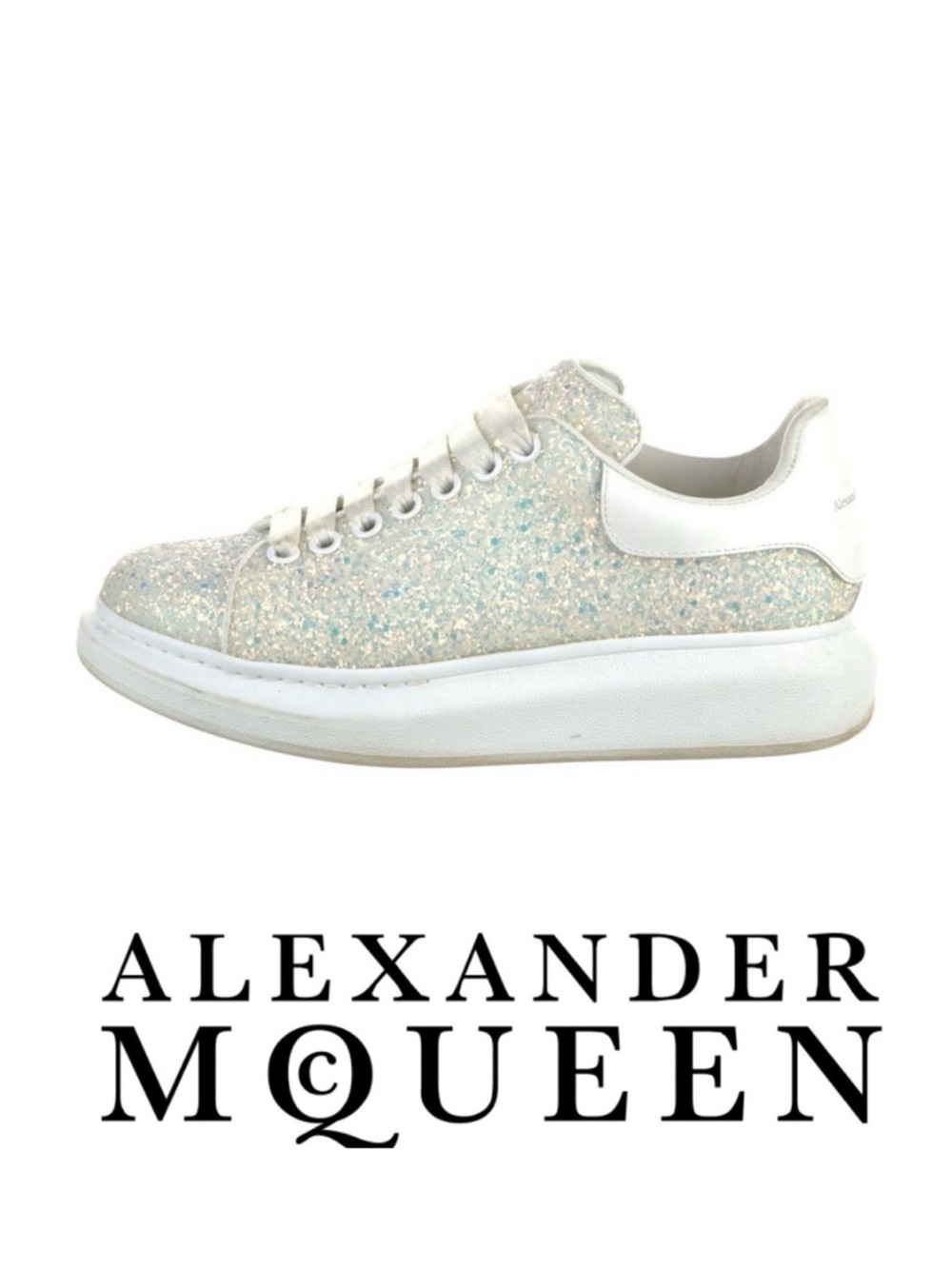 Alexander McQueen Iridescent Glitter Sneakers